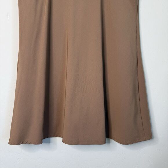 Abercrombie & Fitch Large Tall Traveler Mini Skort Dress Brown Athletic Lounge - Picture 5 of 10